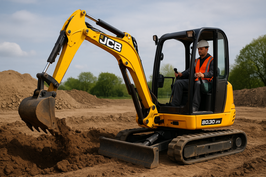 20250508_1334_Mini Digger Operation_simple_compose_01jtqqa7q4eces4kza2b75ajtw Aplinkos tvarkymas Druskininkuose